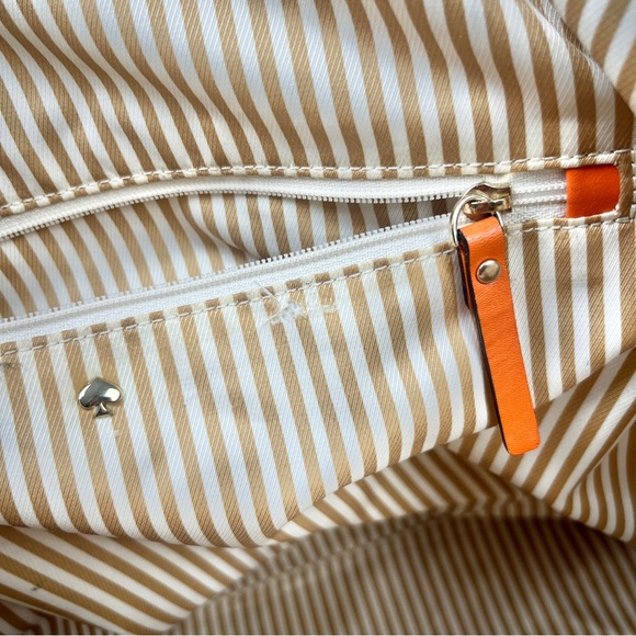 Kate Spade Play The Field Call To Action Large Zipper Canvas Tote Bag Graphic - Picture 11 of 13